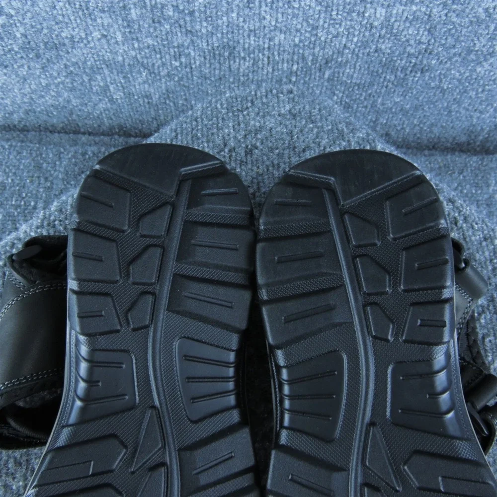 Thera Men‎ Sport Sandals Size 9 Medium Black Synthetic Hook & Loop